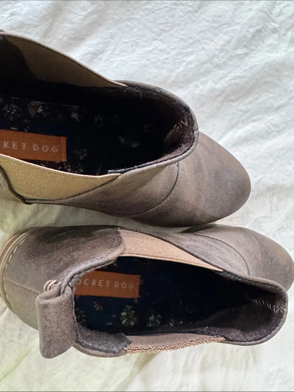 Rocket Dog Brown Chelsea-Style Ankle Booties